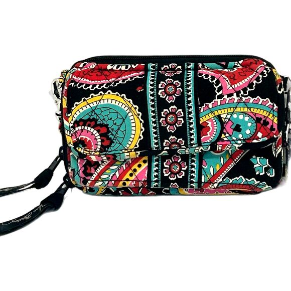Vera Bradley Small Crossbody Bag Women’s Multi-Color Retired Parisian Paisley - Picture 3 of 9
